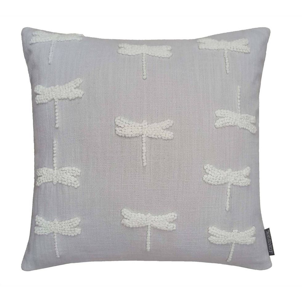 Country Living French Knot Dragonfly Cushion