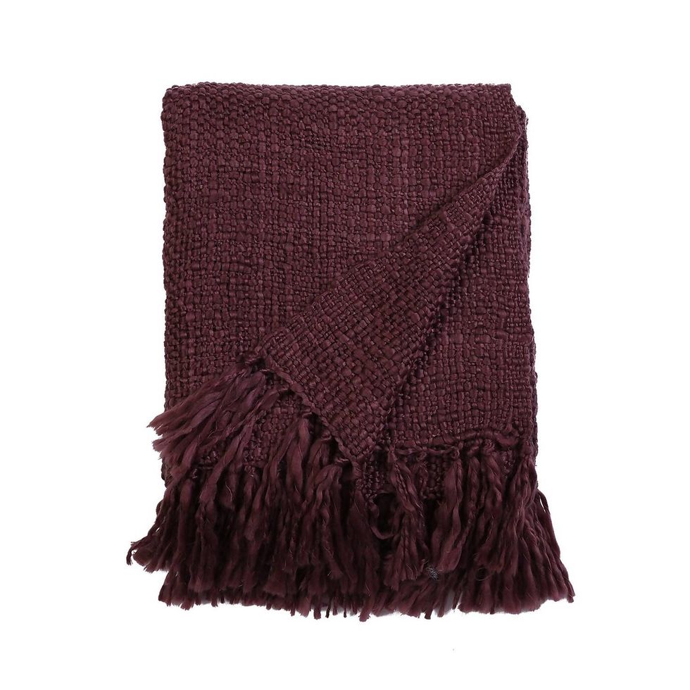 Country Living Boucle Throw Grape