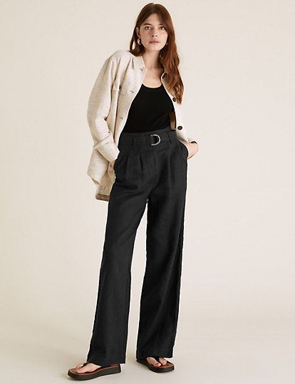 next ladies linen trousers