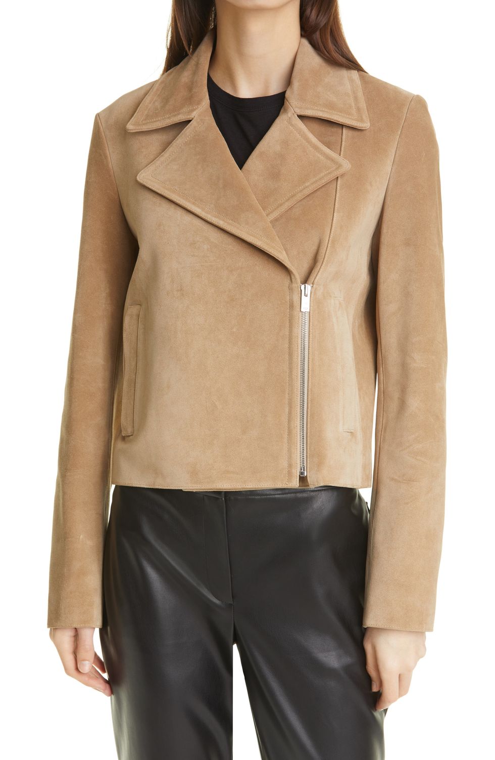 Theory Suede Moto Jacket
