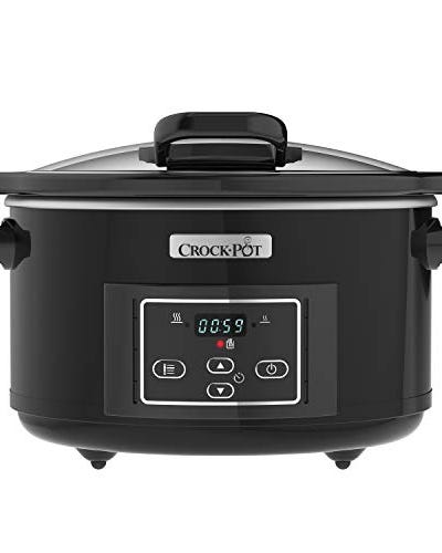 GHI APPROVED: Crockpot CSC052 Slow Cooker, Ceramic, 4.7 liters, Black