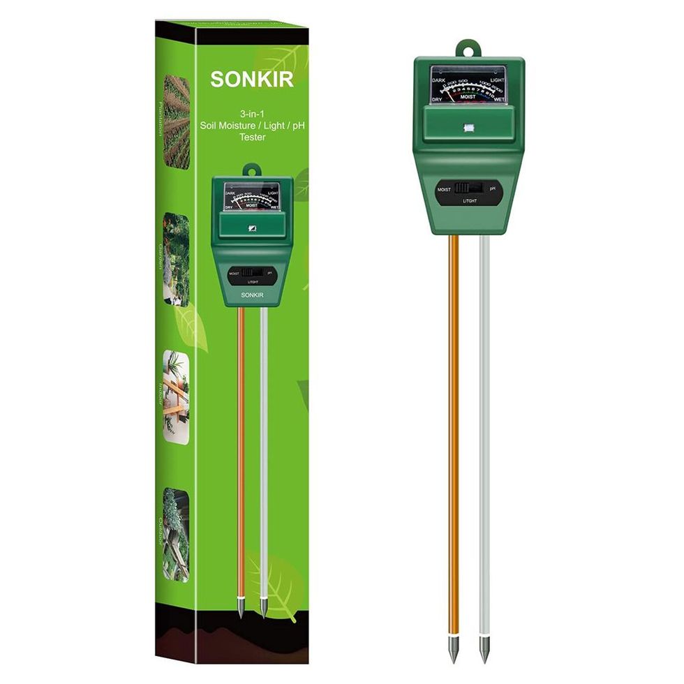 Soil Moisture Meter 4-in-1 Soil Tester for Moisture Light pH Temperature  Lawns Farm Plants Herbs 
