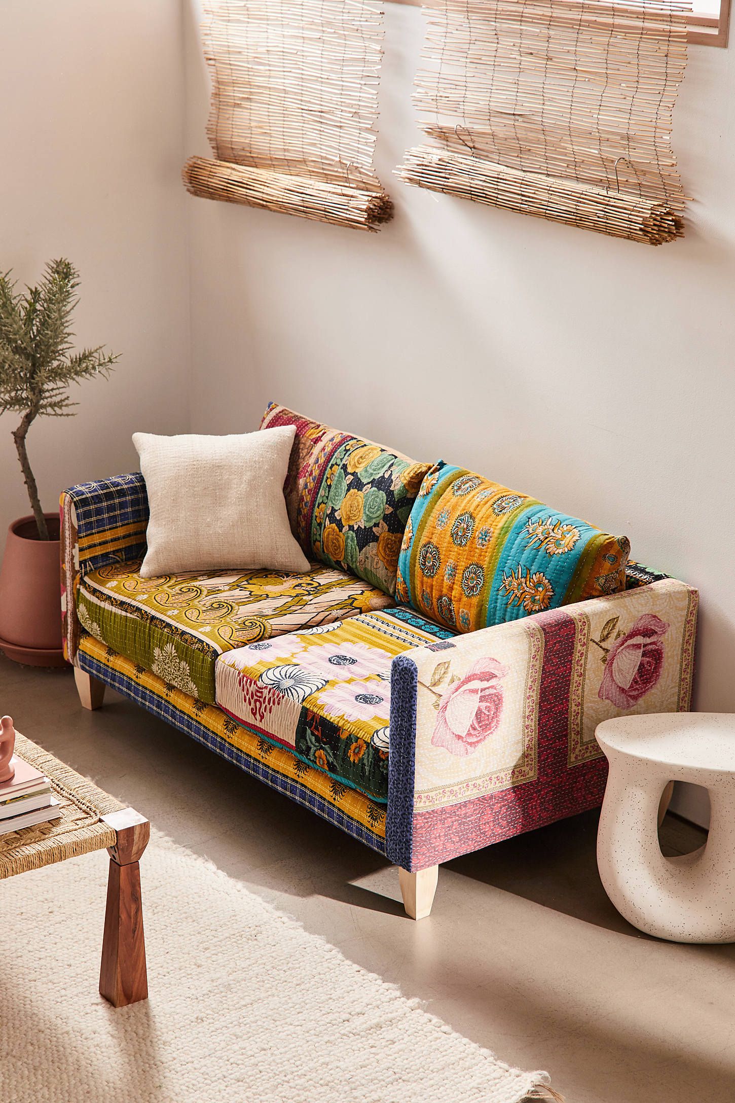One-Of-A-Kind Kantha Love Seat