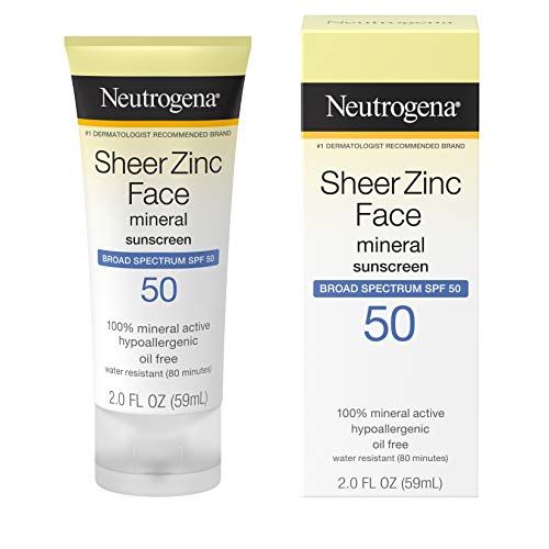 Sheer Zinc Oxide Dry-Touch Mineral Face Sunscreen SPF 50