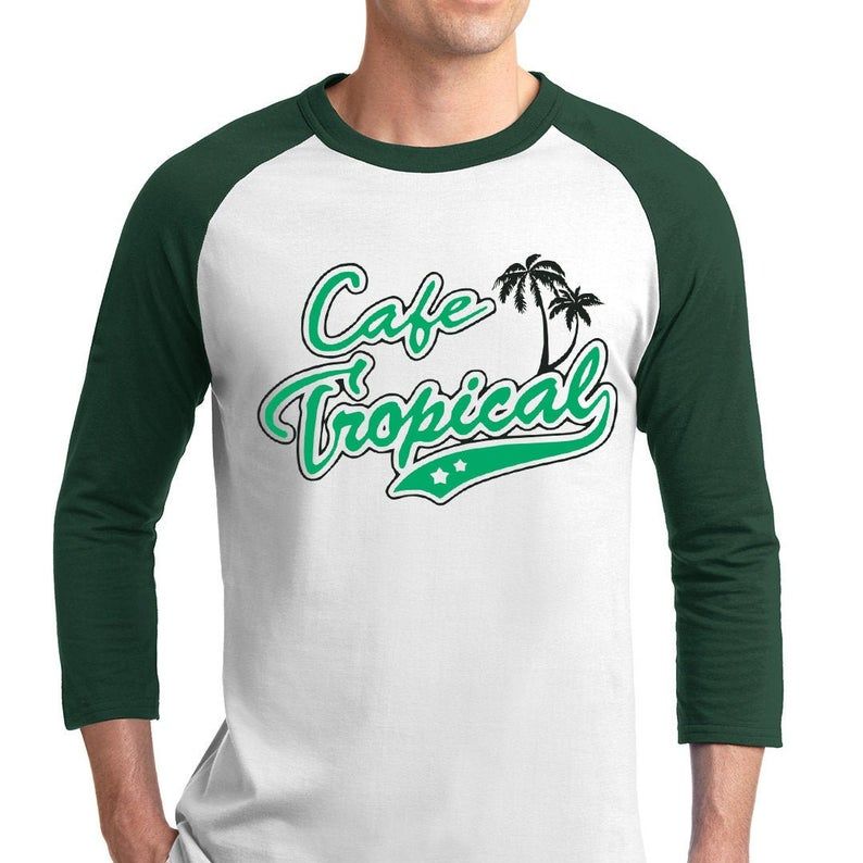 Cafe Tropical Baseball Shirt