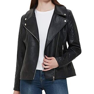 Black Motorcycle Leather Jacket