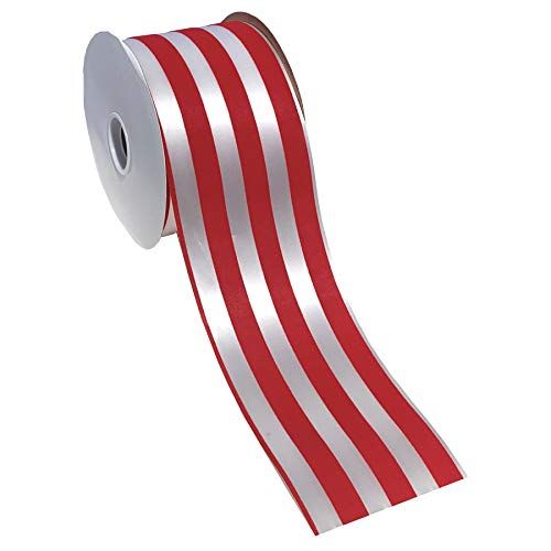 Red White Stripe Ribbon