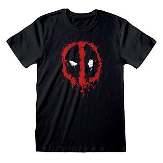 Camiseta Marvel Deadpool con logo 'cara salpicada'