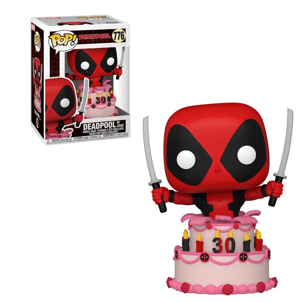 Deadpool 30th anniversary cake Funko Pop! figure