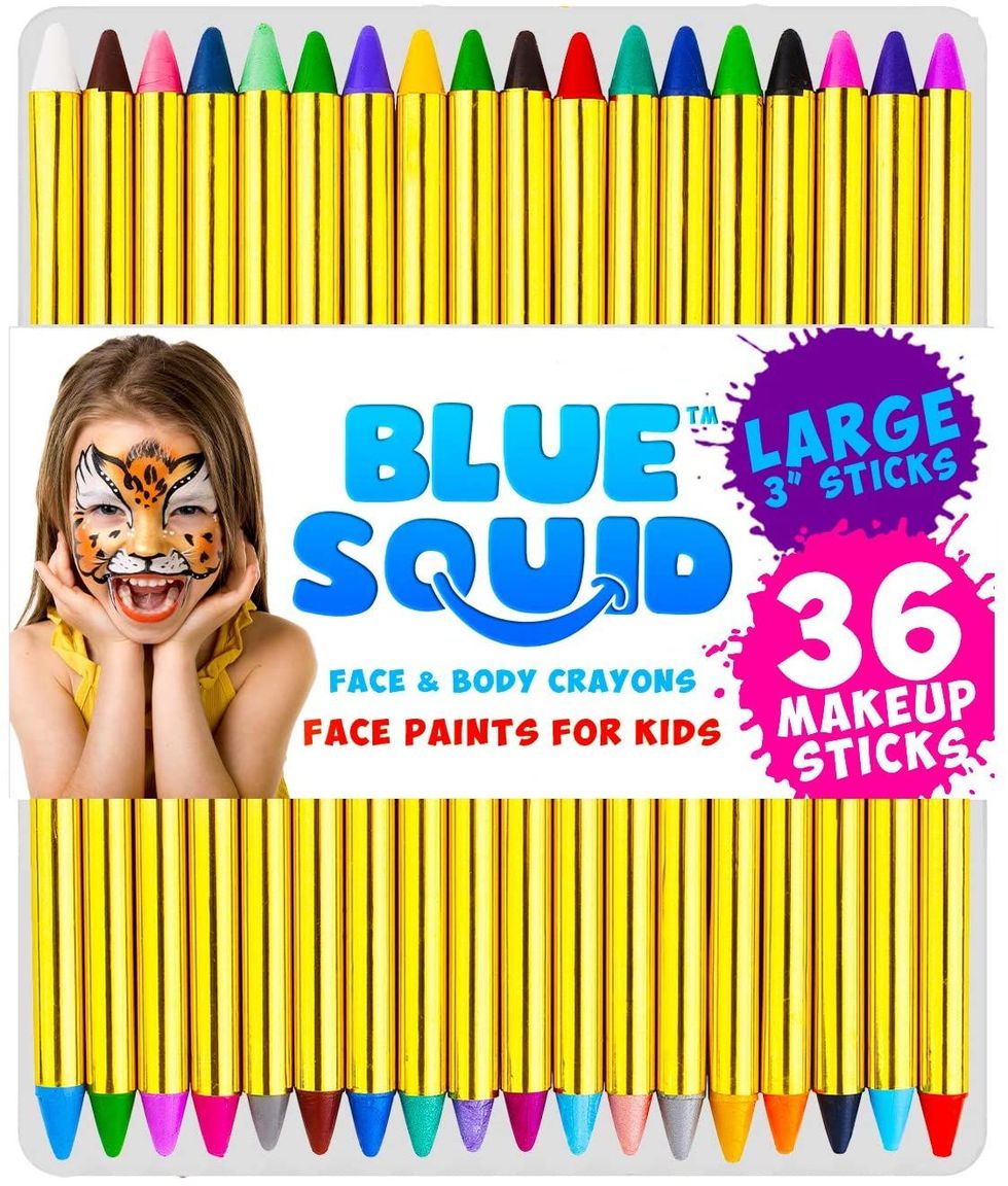 Face Painting Kit for Kids, 16 Face Paint Crayons with 50 Face