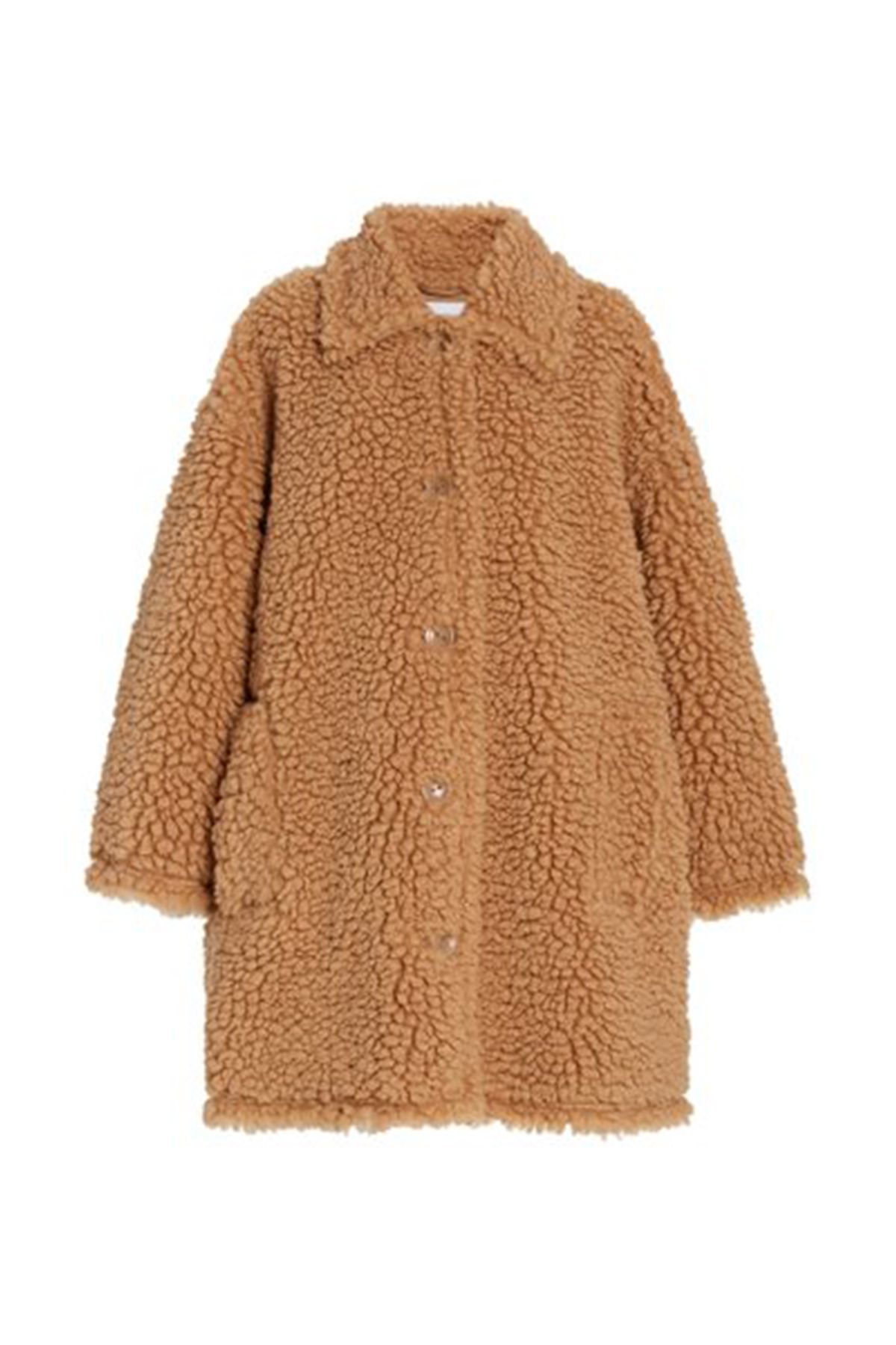 faux shearling teddy bear coat