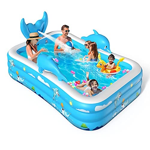 Piscina hinchable cola de delfín