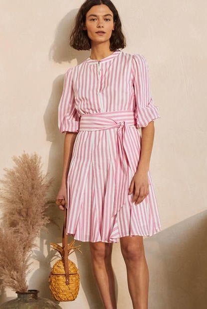 Puff Sleeve Cotton Dress, Boden, £95