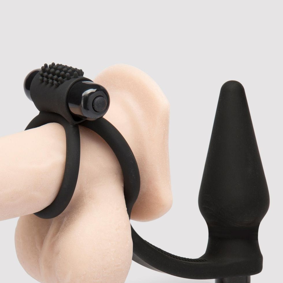 Wowzer 7 Function Double Cock Ring and Vibrating Butt Plug