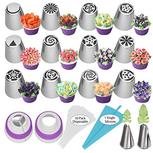 379 Pcs Cake Decorating Supplies Cake Decorating Kit Cake Baking Set with  Turntable, Piping Tips, Scraper, Spatula, Leveler - Walmart.com