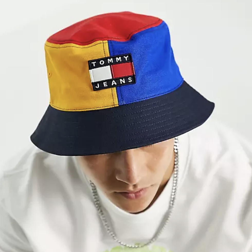 Bucket Hat with Flag Logo 