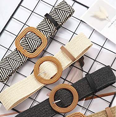 Black and White Woven Belt 
