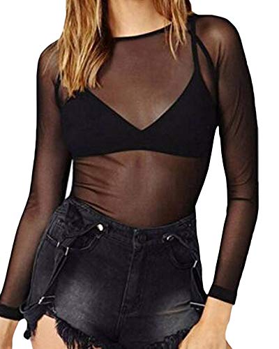 Long Sleeve Sheer Top