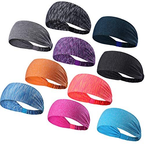 Set of 10 Athletic Headbands