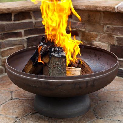 Steel Wood-Burning Fire Bowl