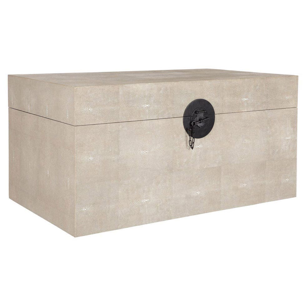 Faux Shagreen Trunk
