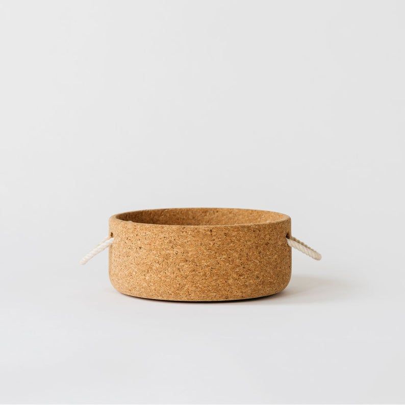 Large Cork Bowl With Handles