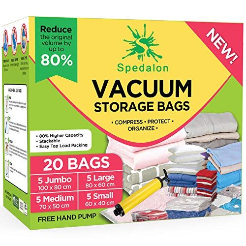 Spedalon vacuum storage outlet bags