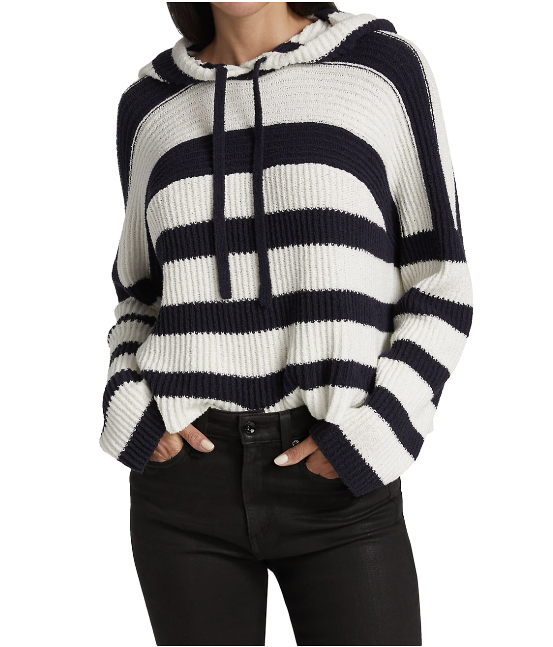 Handyulong Womens Hoodies Long Sleeve Cowl Neck Solid Color Asymmetric Irregular Casual Hooded Pullover Sweatshirts