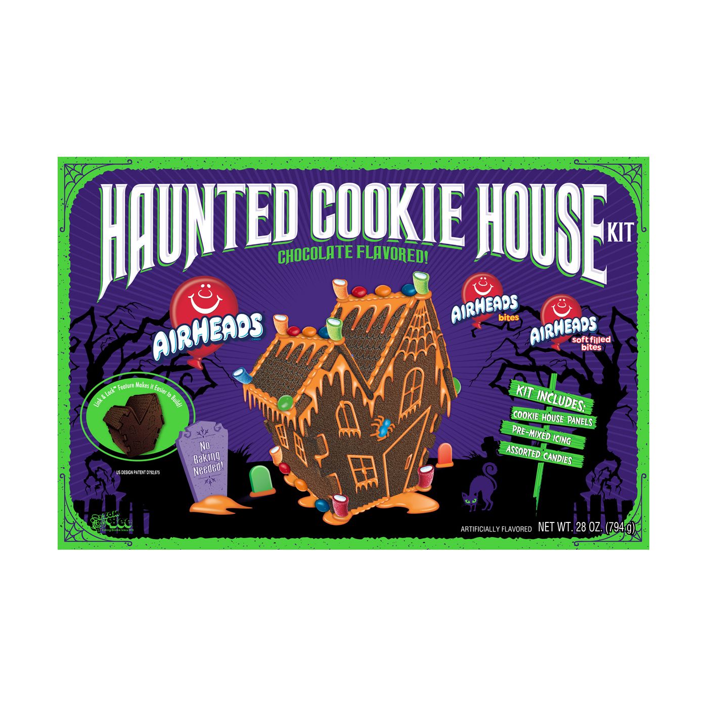 Halloween Air Heads Haunted Cookie House Kit