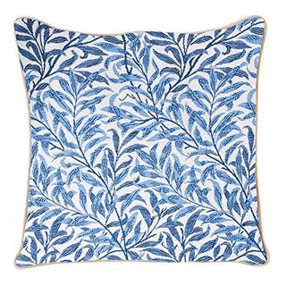 Signare Tapestry Cushion Cover 18 x18 inches 45cm x 45cm Decorative Sofa Cushions with William Morris Design (Willow Bough, CCOV-WIOW)