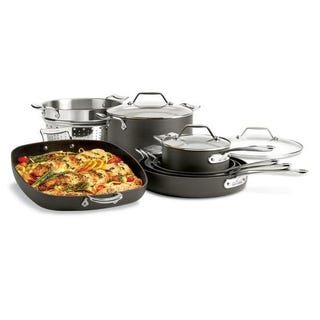 All-Clad Essentials Nonstick Cookware Set, 12 piece All-Clad Essentials Nonstick Cookware Set, 12 piece