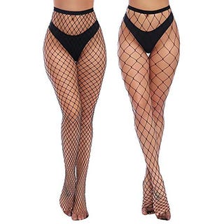 Charmnight Womens High Waist Tights Fishnet Stockings