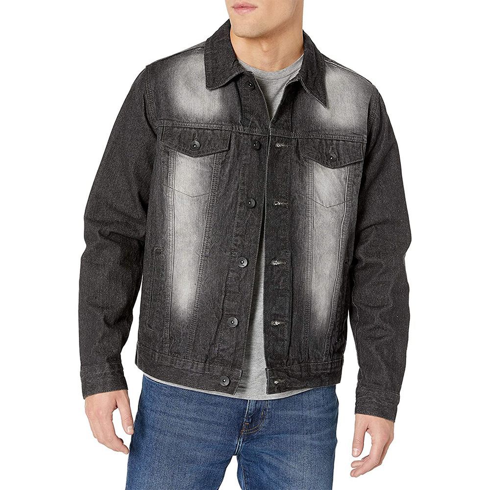 dark blue jean jacket mens