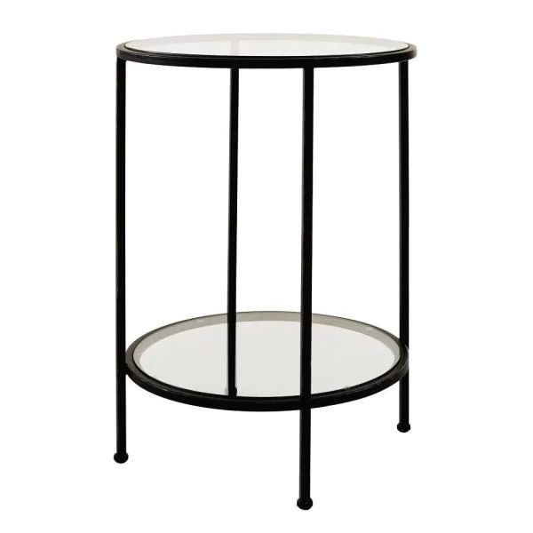 Bella Metal and Glass Accent Table