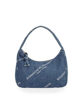 Syl Logo Denim Shoulder Bag