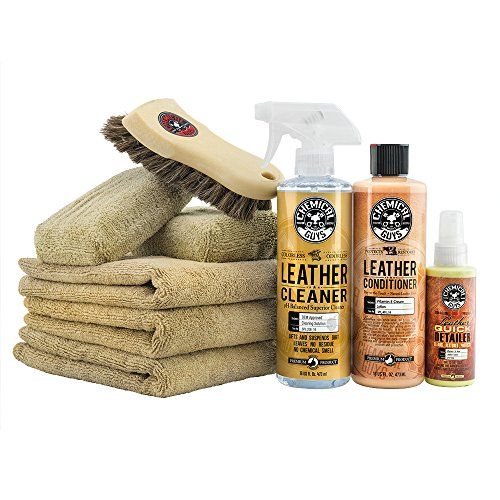 Chemical Guys HOL303 Leather Cleaner and Conditioner Care Kit (16 Oz) (9 Items)
