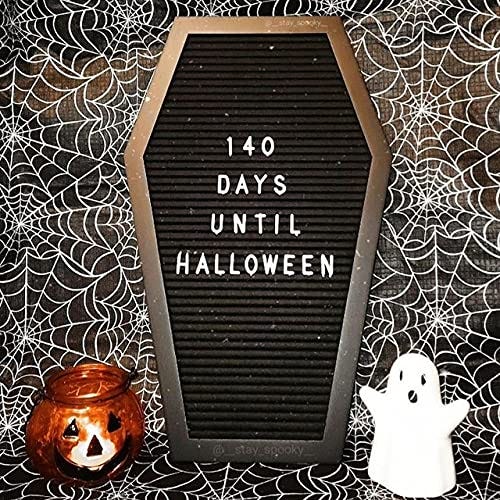 Nomnu Black Felt Coffin Letter Board