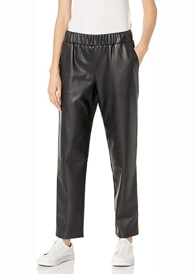 Faux Leather Pull-On Jogger
