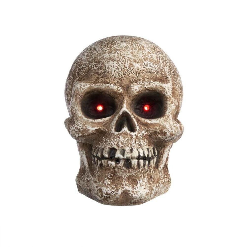 15-Inch LED Screaming Halloween Fog Skull