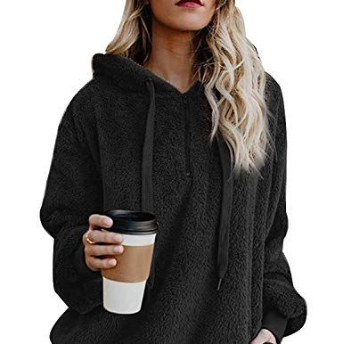 Sherpa Pullover Fuzzy Fleece Sweatshirt 