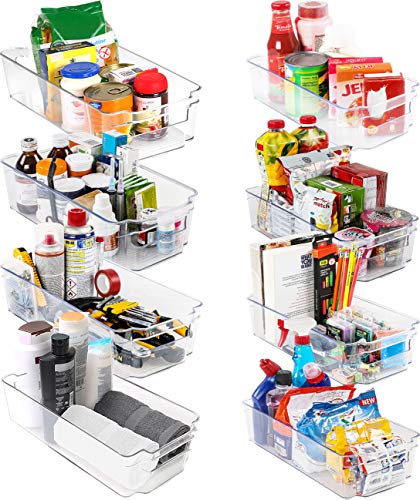  HapiLeap Plastic Storage Bins, Multiple Colour