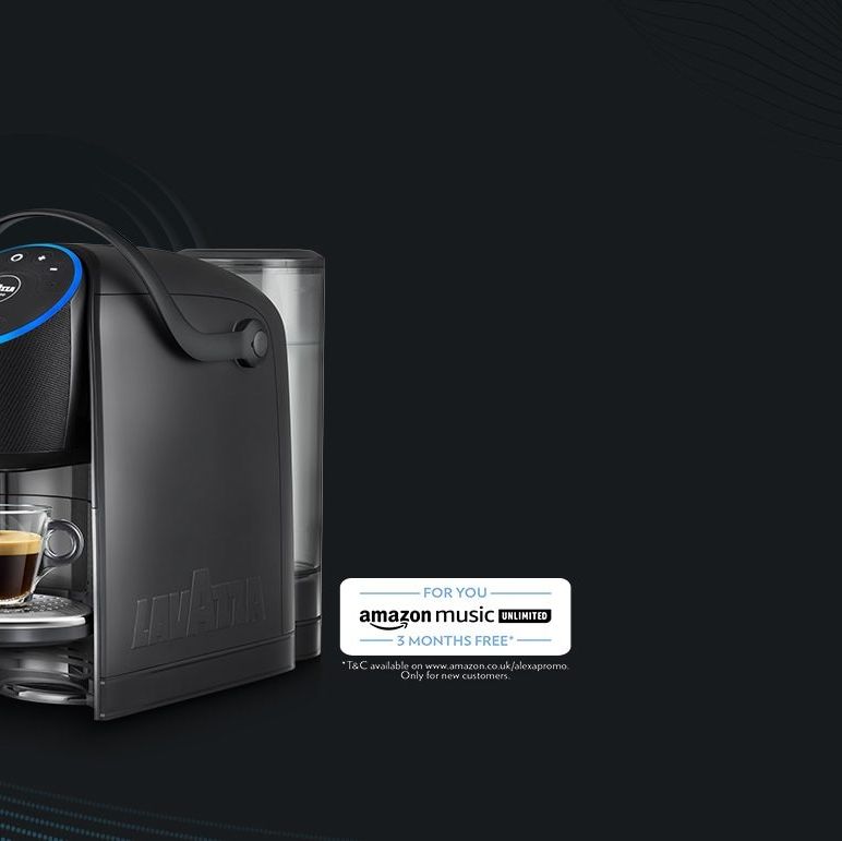 An Alexa enabled COFFEE MACHINE?? Yep, its real! # #alexa #lavazza # coffee #machine #gadget #handsfree #smarthome #tech #techtok…