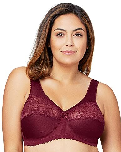 Women's Seamless Bra No Underwire Comfort Support Bra with Removable Pad  Women's Plus Size Luxe Lace Wire Free Bra Women's Full Figure MagicLift Plus  Size Seamless Wirefree Sports Bra White : 