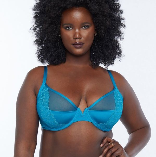 Not Sorry Microfiber and Lace Half Cup Bra