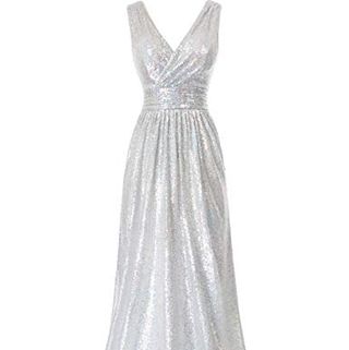 Silver Sequin Dress 