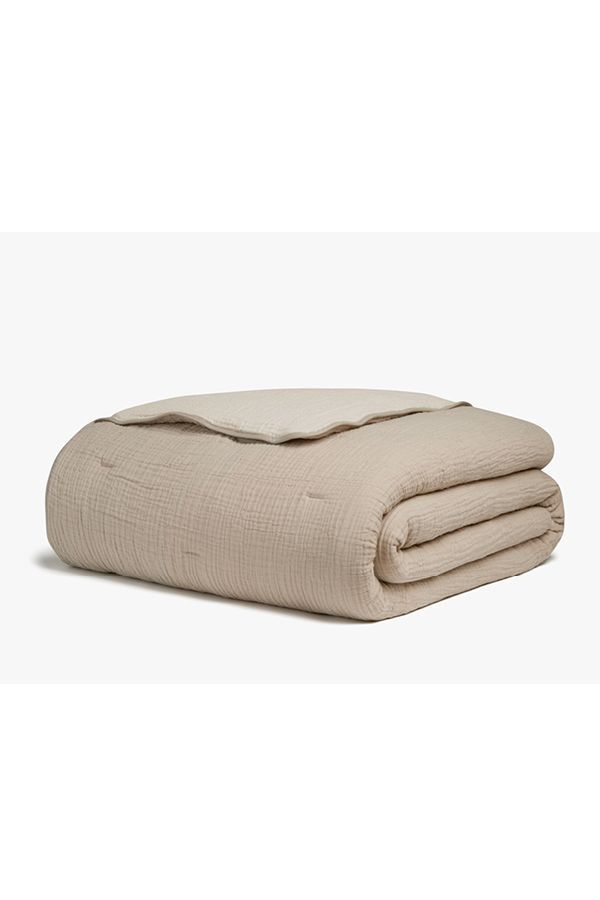 Koyou Super Soft Warm &Cozy Beige Plush Sherpa Blanket Throw Queen or Full Size 