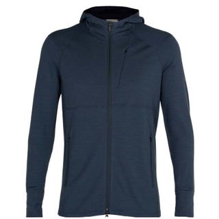 Icebreaker Merino Quantum II Long Sleeve Zip Hood Jacket Icebreaker Merino Quantum II Long Sleeve Zip Hood Jacket