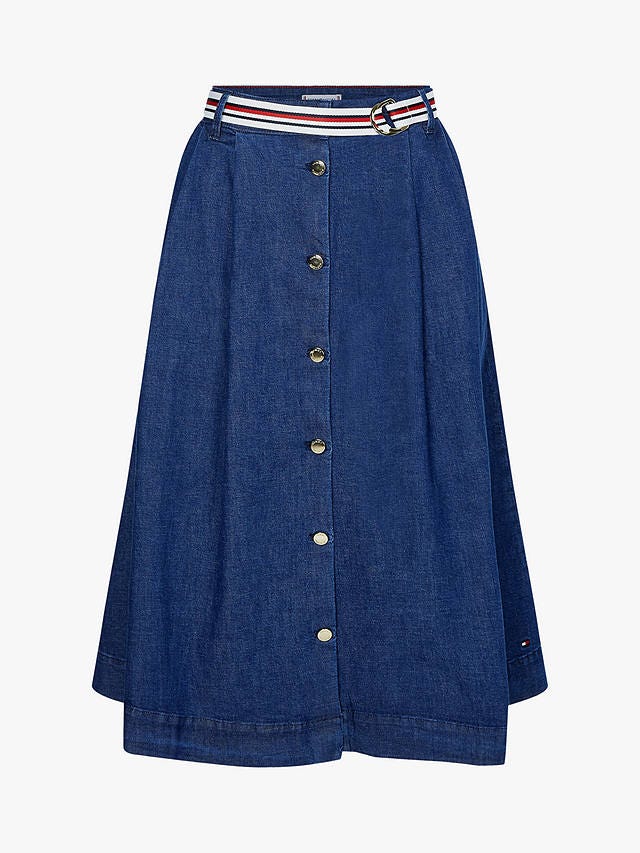 Denim Midi Skirt, John Lewis, £80.50