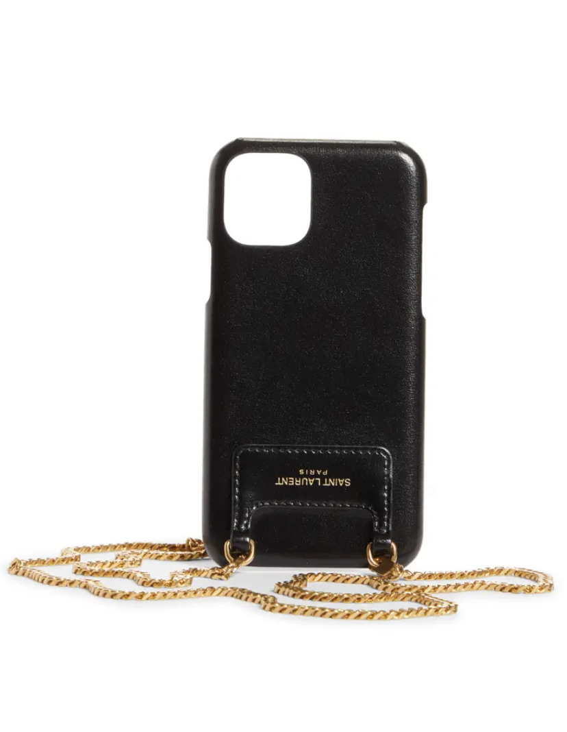 iPhone 11 Pro Leather Case on a Chain
