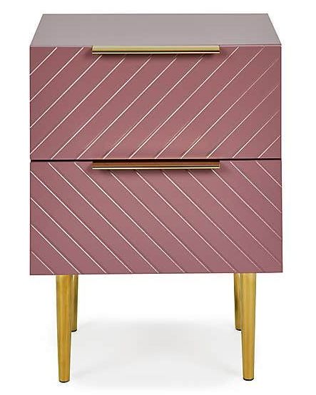 Maurice Blush Bedside Table